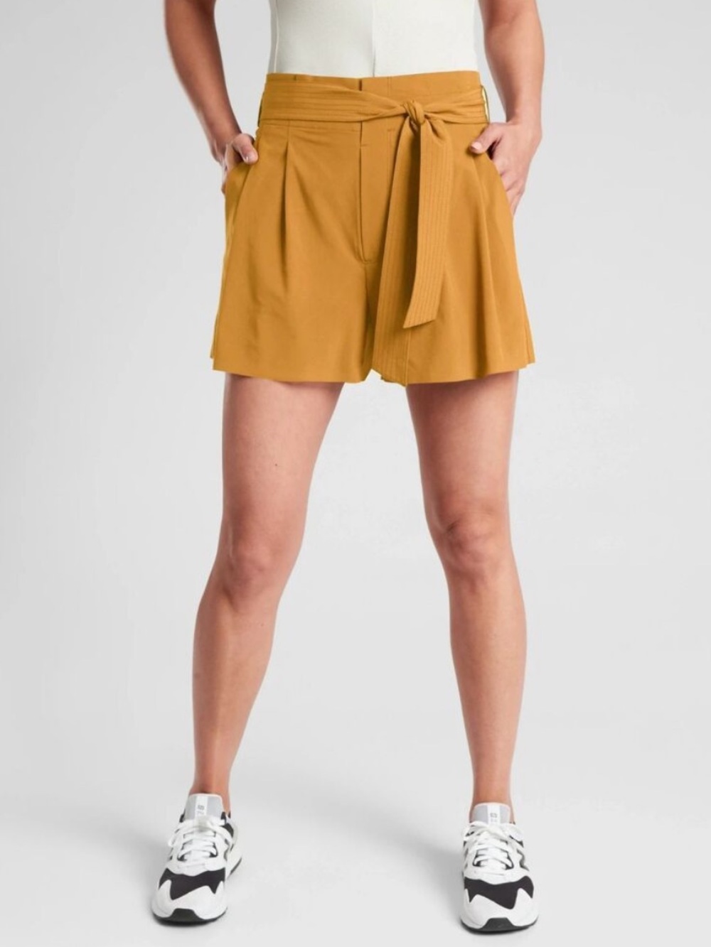 Athleta Skyline II Short in Mustard Yellow/Gold | Size 0